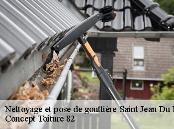 Nettoyage et pose de gouttière  saint-jean-du-bouzet-82120 Concept Toiture 82