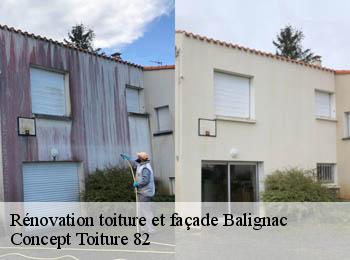 Rénovation toiture et façade  balignac-82120 Concept Toiture 82